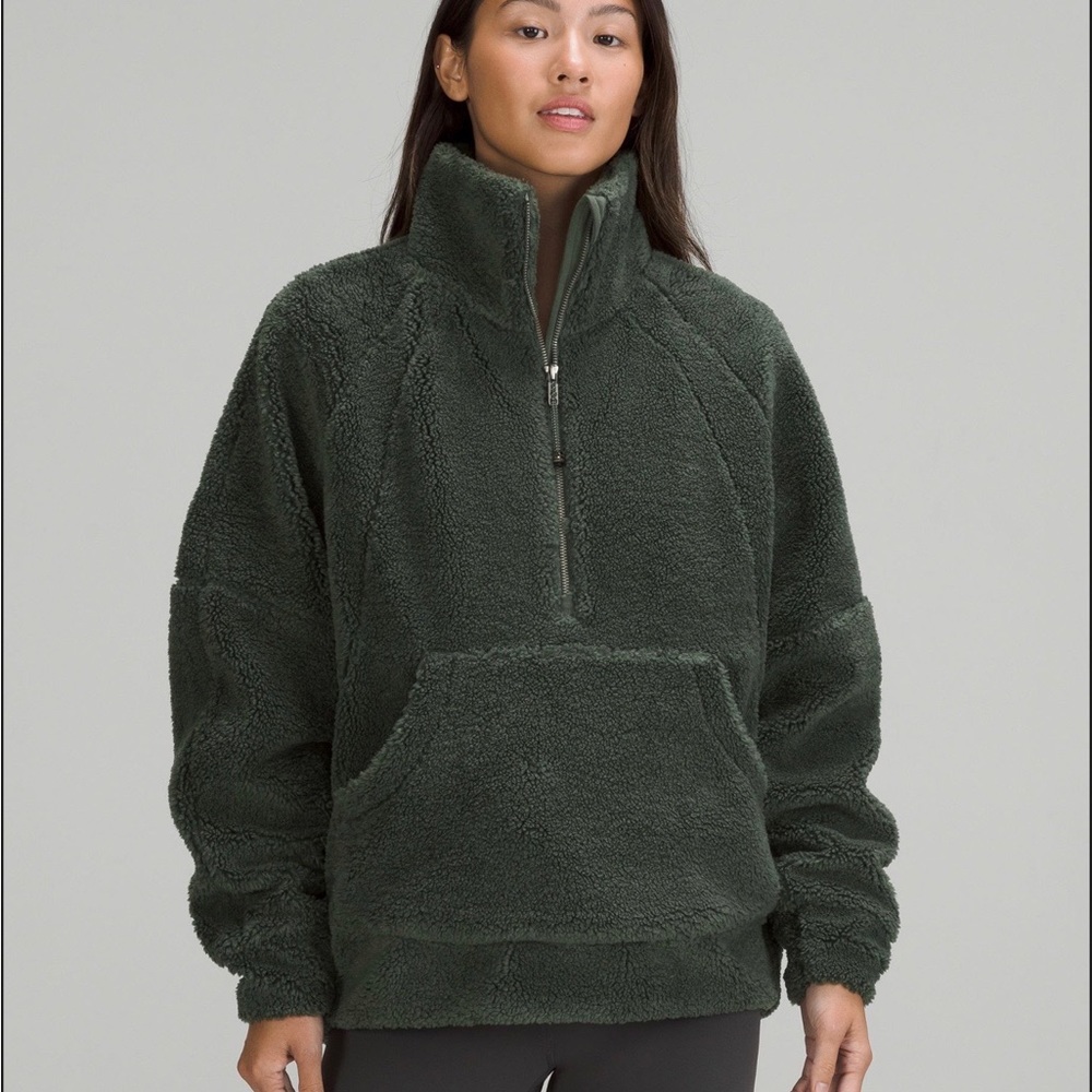 Lululemon Oversized Fleece Funnel Neck Half Zip M/L